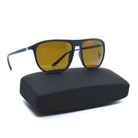 NEW STARCK BIOSUN SH5010 BLUE BROWN POLARIZED AUTHENTIC SUNGLASSES - Picture 4 of 11